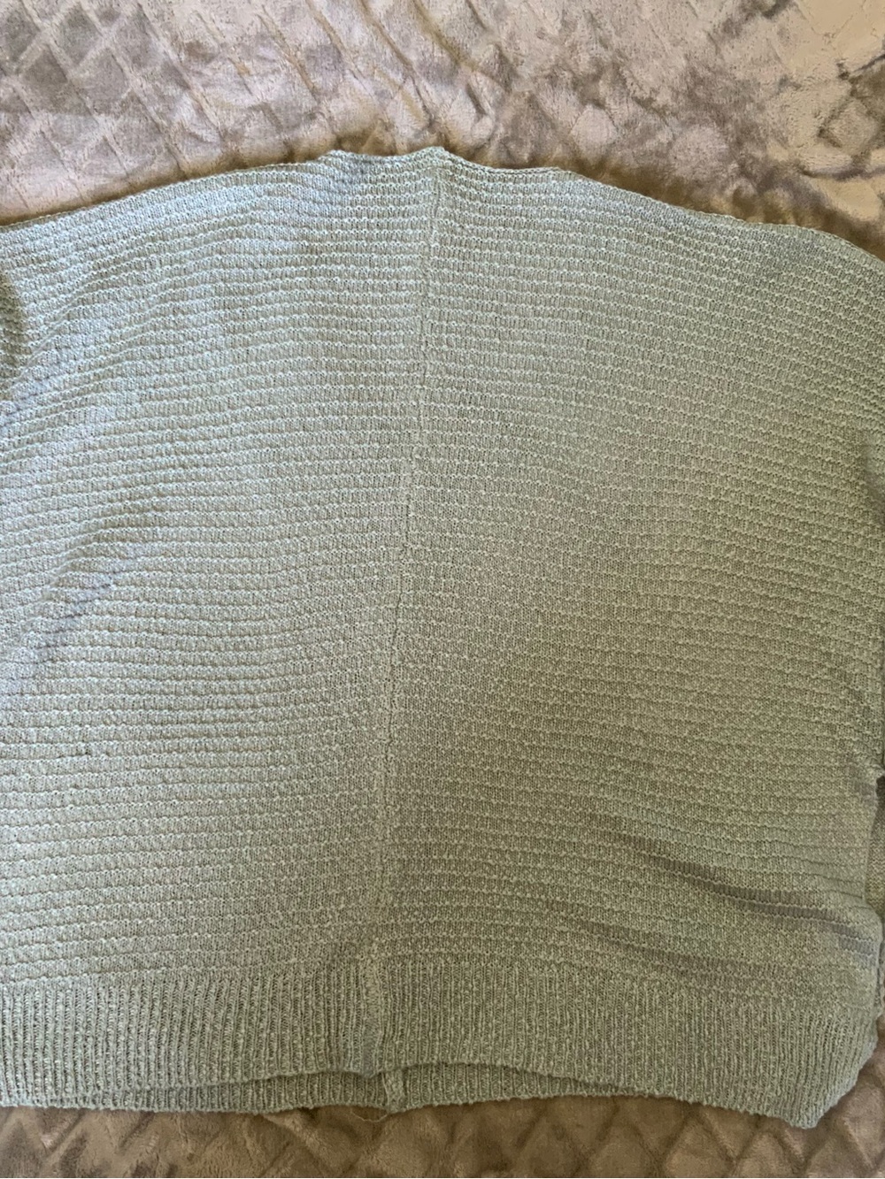 Wishlist Light Sage Green Waffle Knit Boatneck Sweater - Picture 5 of 10